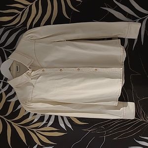 Noisy May Denim Jeans Puff Shoulder Shirt